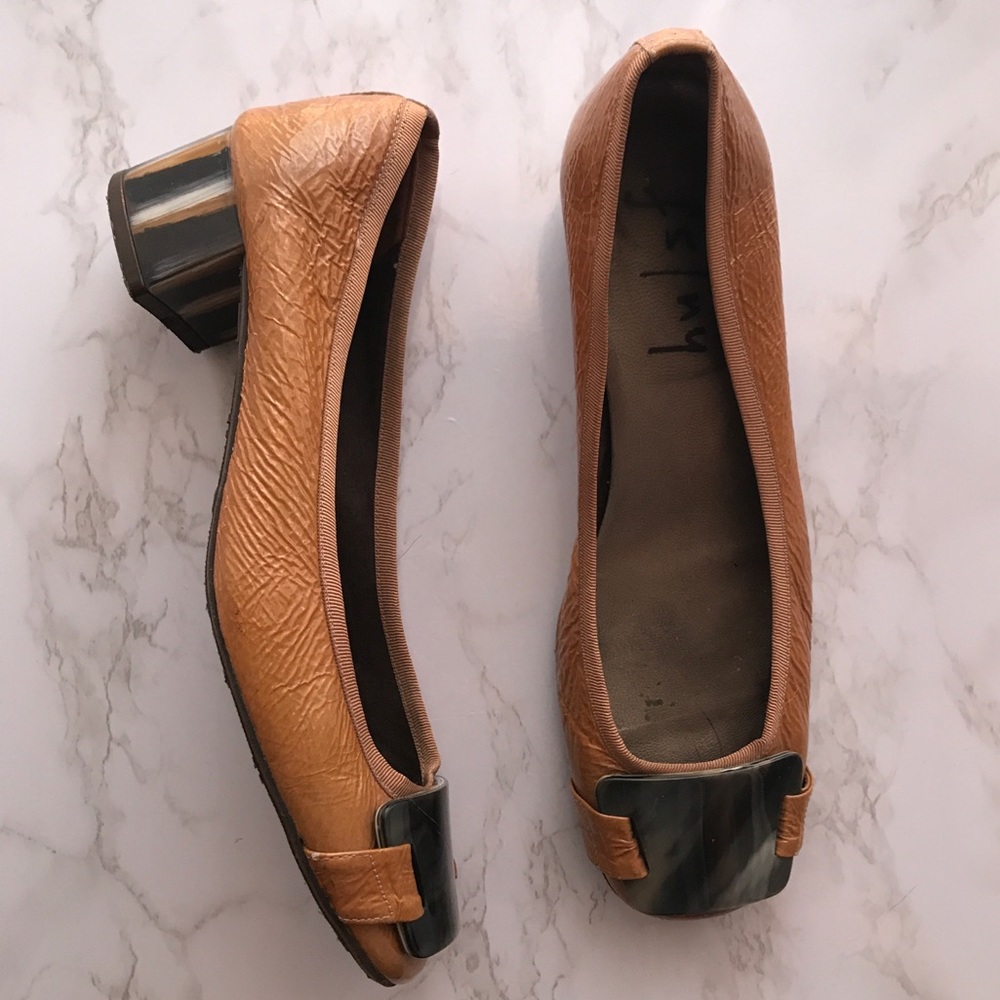 Tortoise Heels FS/NY Patent Leather - Size 7.5